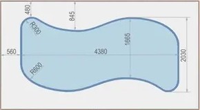 двухуровневая конструкция натяжного потолка 5