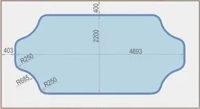 двухуровневая конструкция натяжного потолка 9